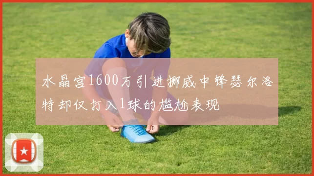 水晶宫1600万引进挪威中锋瑟尔洛特却仅打入1球的尴尬表现